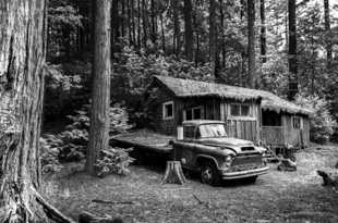 Old Truck and House-9873-2